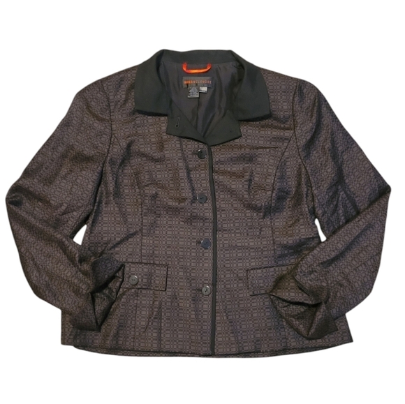 Nina McLemore 100% Merino Wool and 100% Silk Lined Women's Button Blazer Size 12 - Picture 1 of 8